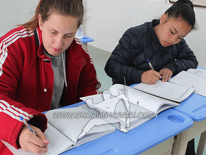 Chinese classes at the Yuntai Mountain school