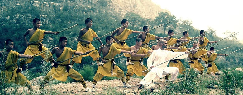 Cours d’arts martiaux en Chine