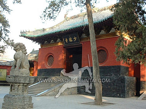 The entrance of the Shaolin Si Temple in Henan. In the morning it is the best time, as no one is here yet
